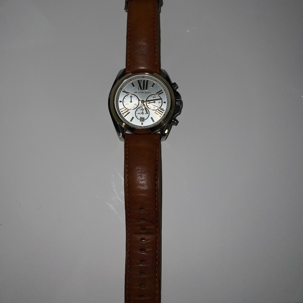 Michael Kors brown leather watch (needs a battery)